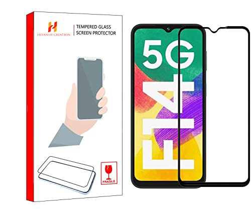 Image of Tempered Glass For Samsung Galaxy F14 5G Screen Protector Edge to Edge Coverages with 11D HD Clearance Tempered Glass (Pack of 1)