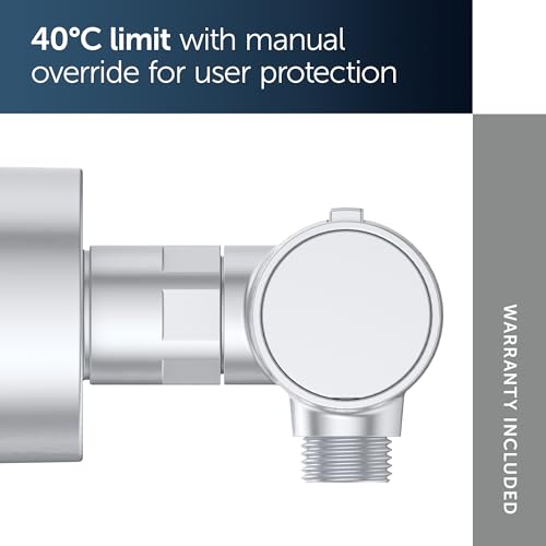 Ideal Standard Ceratherm Alu+ Exposed Shower Mixer, Made from 100% Recycled Aluminum, Water- and Energy-Saving - Image 4