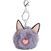 NEEKY Porte-clés Oreilles de chat Mignon 8cm Pendentif Porte-clés Pompoms Porte-clés Pendentif clé de Voiture sac d'école Cadeau de trousseau