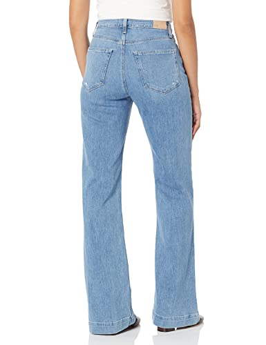 PAIGE Women's Flaunt Amour High Rise Wide Leg Waist to Hip Ratio in Say Anything2
