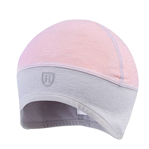 Harrison Howard Essential Under Helmet Cap Warming Skull Cap for Riding Motorcycle Cycling Helmet Liner for Men Women Pink