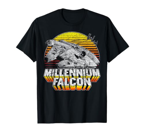 T-shirt Millennium Falcon Star Wars pour homme fan de science-fiction geek
