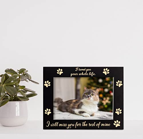 Xjf Remembrance Engraved Picture Frame, Cat And Dog Memorial Gifts, Sympathy Picture Frame For Pet Loss, Pet Memorial Gift For Loss Of Dog Cat #TOP3