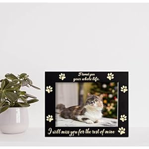 Remembrance Engraved Picture Frame, Cat and Dog Memorial Gifts, Sympathy Picture Frame for Pet Loss, Pet Memorial Gift for Loss of Dog Cat Remembrance Engraved Picture Frame, Cat and Dog Memorial Gifts, Sympathy Picture Frame for Pet Loss, Pet Memorial Gift for Loss of Dog Cat