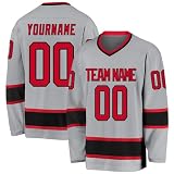 Maillot de Hockey Personnalisé Concevez Votre Maillot Hockey sur Glace Manches Longues Personnalisé avec Votre Nom/équipe/Numéro Personalised Training Clothing Multicolore