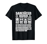 Sanitäter kann Spuren von Sarkasmus enthalten ist ein Sprüche Design für Männer. Für Notfallsanitäter und Rettungsdienst.
