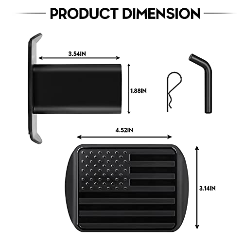 Aaiwa Tow Hitch Cover American Flag Trailer Hitch Cover 2 Inch Tow Rear Receiver Plug Covers For Pickup Truck Car Suv #TOP1