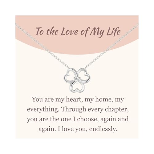 Collier Argent 925 Femme GAVU avec Pendentif Trèfle délicat et durable