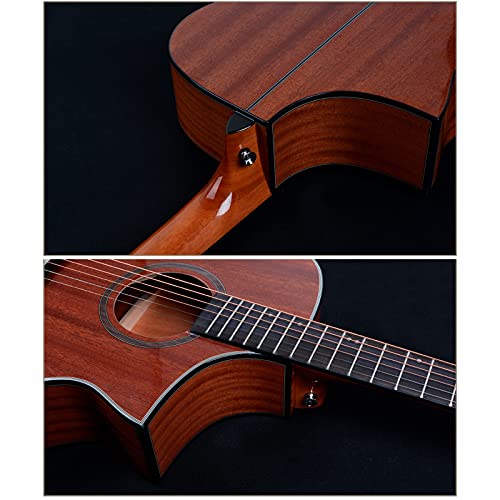 YouLpoet Guitare Acoustique Classique Pleine Taille 40 Pouces en Coupe Guitare Adulte Débutant Noyau en Acier Hexagonal… - Les Beatles, Paul McCartney, John Lennon, RIngo Starr, George Harrison YouLpoet Guitare Acoustique Classique Pleine Taille 40 Pouces en Coupe Guitare Adulte Débutant Noyau en Acier Hexagonal… – Image 4