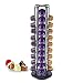 MeelioCafe Support à capsules à café Nespresso, Peut contenir 40 capsules, 360 Degrés Rotable Range Capsule, Pour Capsules Nespresso, Distributeur de capsules, Noir