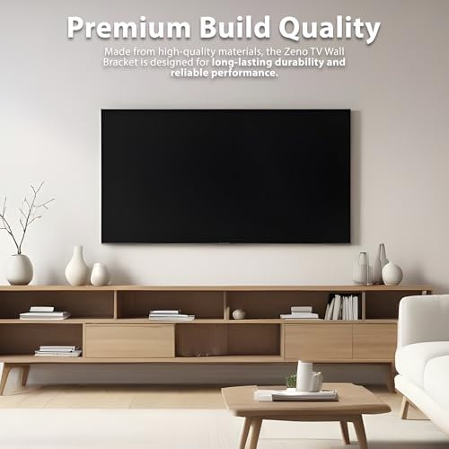 ZENO TV Wall Bracket | TV Bracket Wall Mount for 23-63" Screens | Ultra Slim Brackets | Max VESA Size 400x400mm | 50KG Capacity | Easy To Install - Image 5