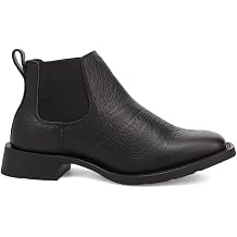 Laredo Mens Devin Chelsea Square Toe Casual Boots Ankle - Black