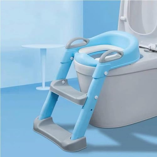 Kisigim補助便座 子供 ステップ おまる 折りたたみ トイレ 踏み台 トイレトレーナー レトレーニング 携帯用 幼児用便座 ベビー用 (?色的)