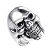 HIJONES Men's Jewelry Stainless Steel Golden Skull Ring