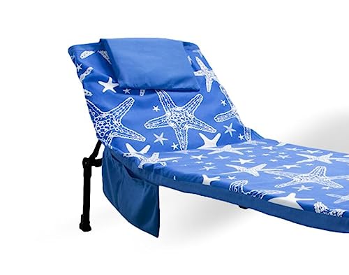 Vico Casa Telo Mare Lettino in microfibra, Blu