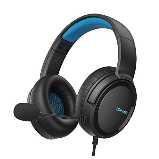 BINNUNE Gaming Headset with Mic for PS4 PS5 Xbox Series X|S Xbox One PC NS, Wired Gaming Headphones with Microphone for PS 4|5 Xbox 1