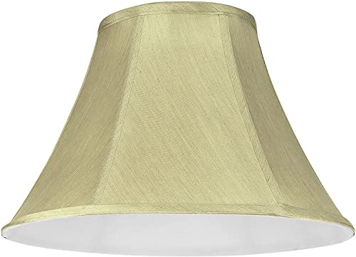 Image of Aspen Creative 58002A, Bell Uno Lamp Shade in Metallic Gold, 6 inch Top x 13 inch Bottom x 9 inch Slant Height, Slip UNO 33mm