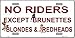 No Riders Except Metal Novelty License Plate Tag LP-323