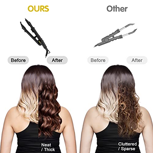 Niceeshop(Tm) Us Plug Professional Hair Extensions Tool Fusion Heat Iron Connector Wand Melting Tool-Black #TOP6