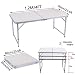 Sunflo - Mesa plegable portátil de 1,2 m de altura ajustable para...