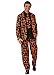 Newhui Men's Halloween Skull Pumpkin Printing Black Suits Tuxedo Pants Jacket with Tie (Medium)