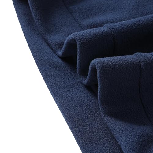 Men's Crewneck Sweatshirt Loose Fit Zipper Polar Fleece Warm Pullover Oversized Sweatshirts Hiking Tactical Shirts4