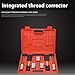 HMKDQBD Professional Thread Corrector Automotive Thread Repair Tool Integrated Half Shaft Sleeve Thread Corrector Repair Tool Kit for External Bolt Thread Repair Adjustment Range