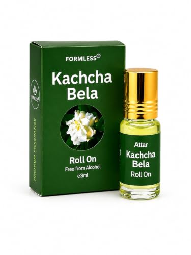 Image of Formless Kacha Bella 3ml Attar Unisex - Premium Fresh Floral Fragrance Oil, Long Lasting Alcohol-Free Perfume, Soft Sweet Scent, Pocket Size Roll-On, Travel Friendly Daily Wear & Special Occasions