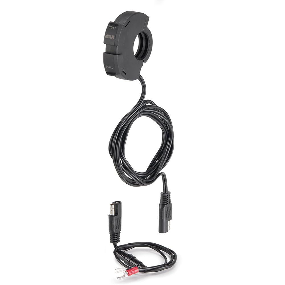 Presa USB e USB-C da Manubrio per Moto, 12-24V Input, Compatibile con Manubri 22-25,4mm, con Cablaggio