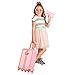 Disney Princess Travel Suitcase Play Set for Girls with Luggage Tag by Style Collection, 17 Pretend Play Accessoriespiece Including Travel Passport! for Ages 3+