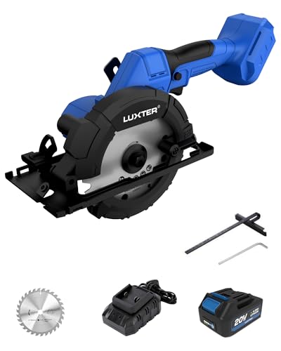 LUXTER 20V Brushless Circular Saw 6-1/2 Inch Electric Cordless Handheld