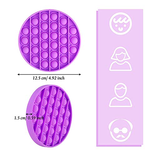 3 unidades Push Bubble Pop especial brinquedo sensorial para aliviar o estresse mental brinquedos ed