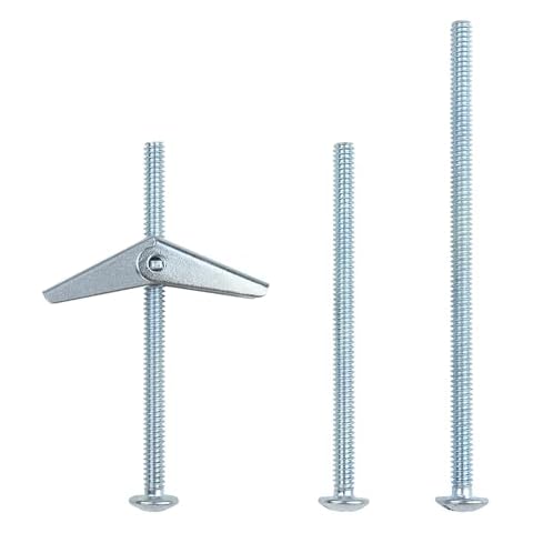 HASWARE Toggle Bolt Zinc Plated Steel and Wing Nut for Hanging Heavy Items on Drywall 3/16x3 (12 Pack) Cover