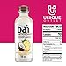 Bai 12-Pack of Puna Coconut Pineapple Antioxidant Infused Drink 18 fl oz Plastic Bottle + 25 Sugarcane Food Grade Disposable Straws by Unique Outlet Brand