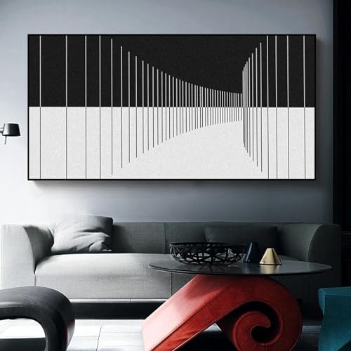 Art mural minimaliste géométrique pour décoration de salon et bar moderne 30x60 cm