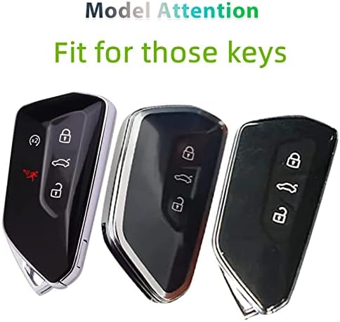 GAFAT Etui na kluczyki do V W Golf 8/ Seat Leon Ateca Tarraco/ Skodα Octavia Enyaq iV/ ID.3 ID.4 Multivαn/ Cuprα Formentor Born, Etui Ochronne na Pilota Samochodowego, TPU żel krzemionkowy(fioletowy)