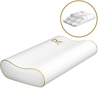 Royal Therapy King Memory Foam Pillow, Neck Pillow Bamboo Adjustable Side Sleeper Pillow