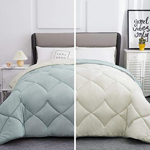 Lipo All Season Duvet Insert Comforter Twin - 350 GSM Green/Beige Down Quilted Alternative Duvet - Microfiber with Corner Tabs (Twin, Green/Beige) Lipo All Season Duvet Insert Comforter Twin - 350 GSM Green/Beige Down Quilted Alternative Duvet - Microfiber with Corner Tabs (Twin, Green/Beige)