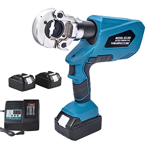 LMYYDES Pinze a crimpare idrauliche elettriche Pinze idrauliche Ricaricabili, crimpatrice per Cavi Idraulici per Cavi elettrici a Batteria,EZ-300