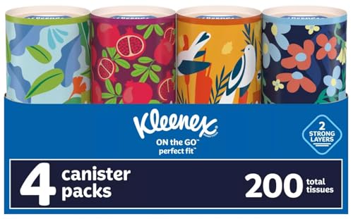 Image of Kleenex Perfect Fit Facial Tissues, 50 ct, 4 Pack
