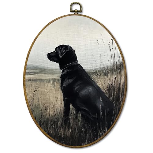 Mcehtle Vintage Black Labrador Wall Art Decor