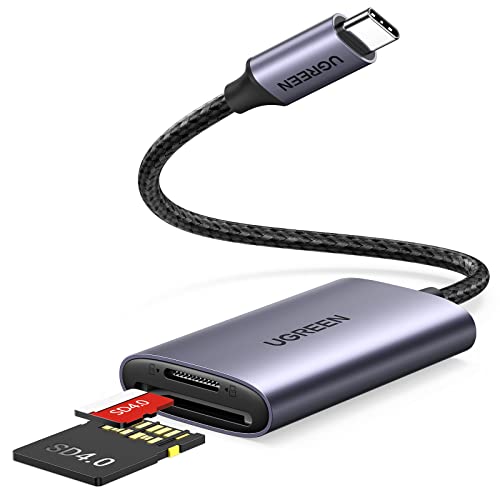 UGREEN SD 4.0 Card Reader, USB C Card Adapter with Dual-Slot for TF/SD