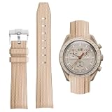 HEYOZURY Correa de reloj de goma para Omega x Swatch MoonSwatch 20mm Rolex Seiko Watch Silicona Hombres con pulsera de repuesto de acero inoxidable Pulsera Original Omega x Swatch MoonSwatch
