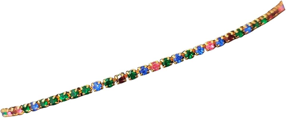 Xuping Jewelry Rose Gold Colorful Zircon Stone Bracelet Stainless Steel