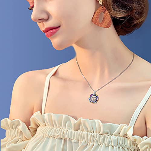 Letter Necklace Christmas Gifts Sterling Silver Crystal Initial 26 Alphabet Pendant Necklace Jewelry for Women Daughter2