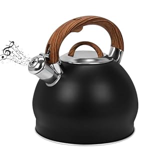 Belle Vous Schwarzer Pfeifkessel 3L