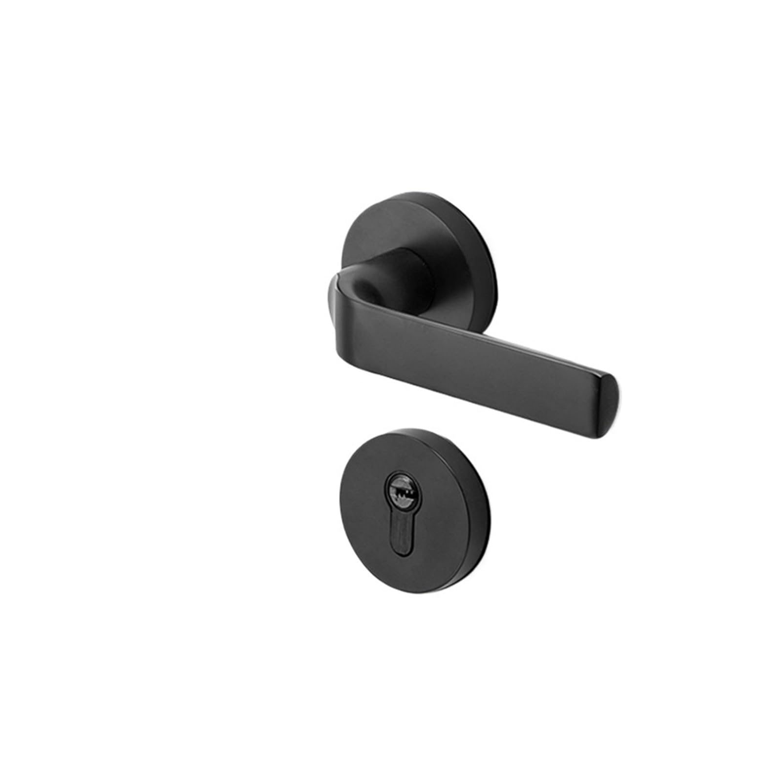 Bedroom Silent Room Door Lock Split 7255 Magnetic Bathroom Indoor Complete Set of Mechanical Wooden(Yahei 7255 Magnetic)