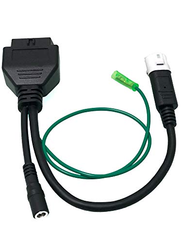 Cable For Yamaha 3 Pin Plug With Green Fly Cable Motorcycle To Obd 2 Obd2 Adapter Motorcycle Diagnostics Cable Bike To Connect Obd2 Code Reader Elm Bt 4.0 #TOP3