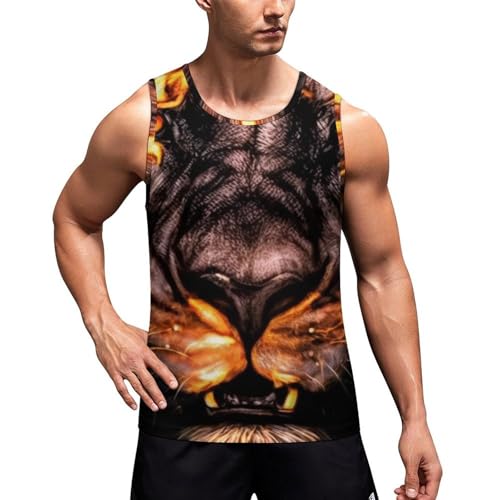 Supdreamc Men's Crew Neck Sleeveless Vest Undershirts Beachwear for Exercise Running