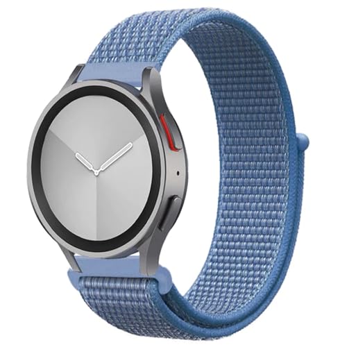 Bracelet sport en nylon 22mm bleu pour montre connectée Samsung Galaxy Watch et Huawei GT